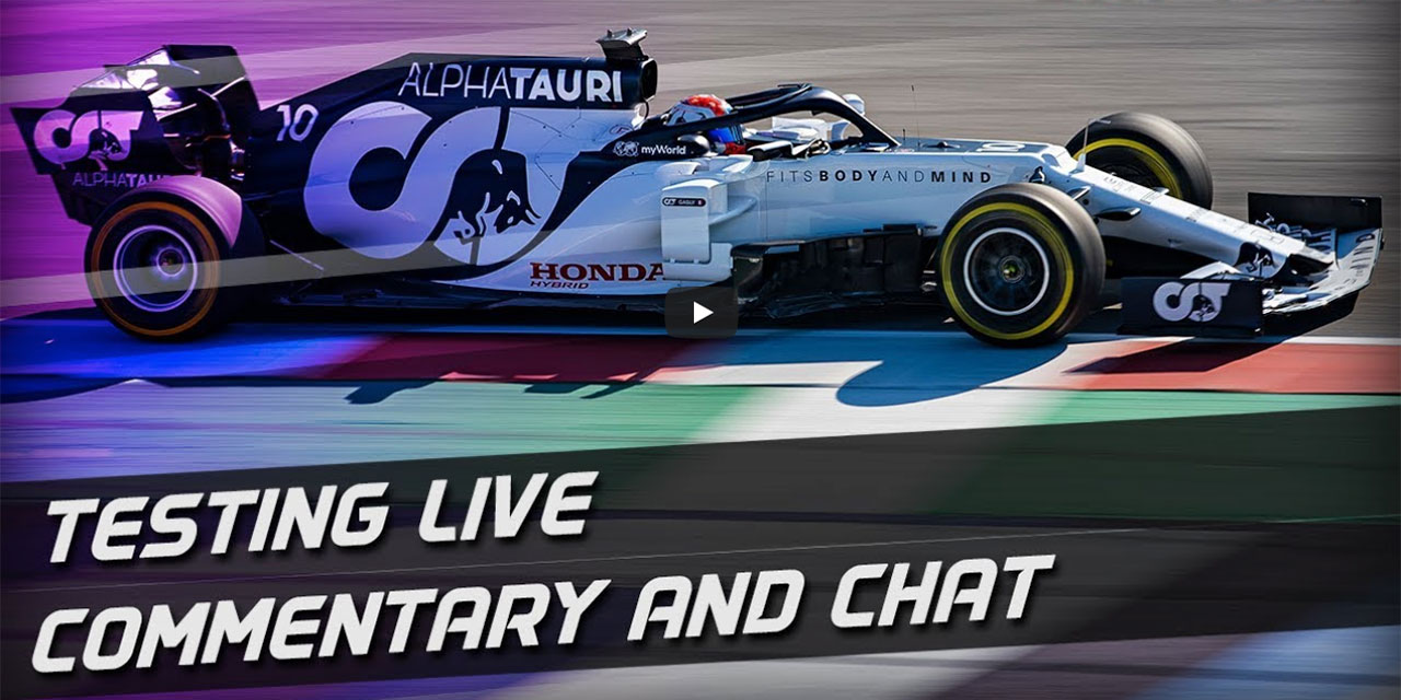 F1 2020 Winter Testing Day 3 Coverage Live Stream