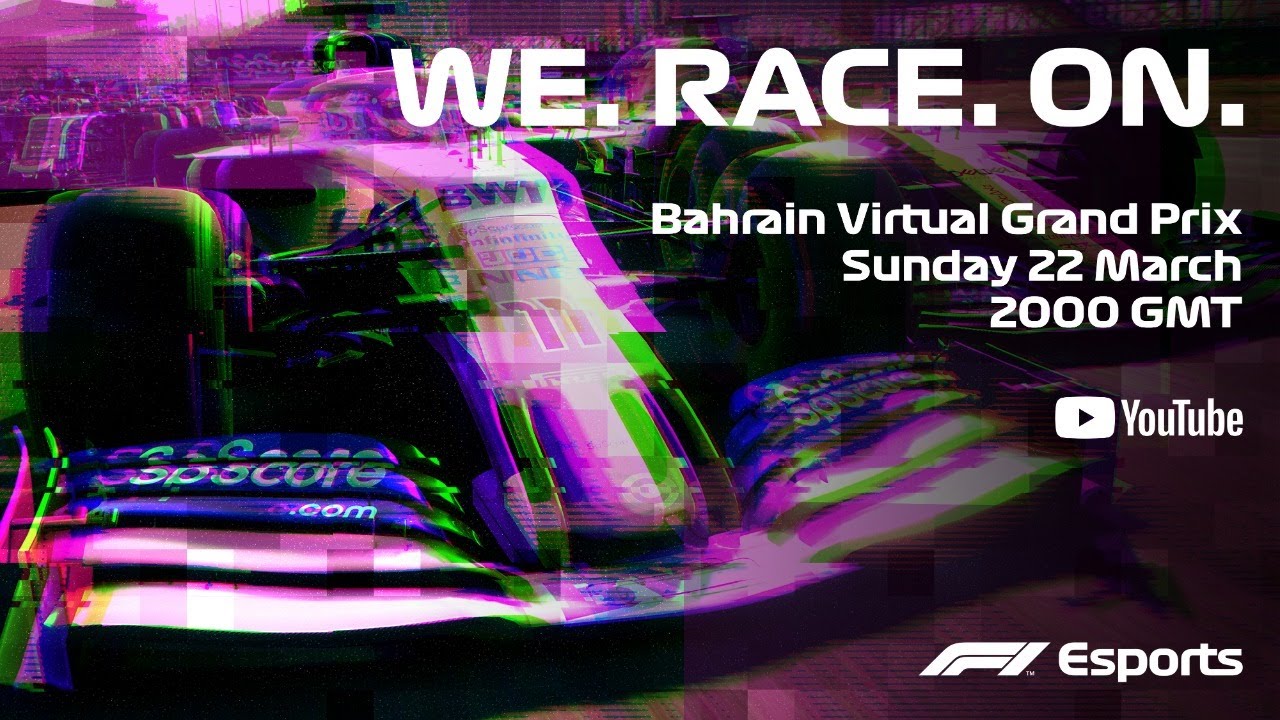 Official F1 Bahrain Virtual Grand Prix Live Stream LIVE at 8PM GMT