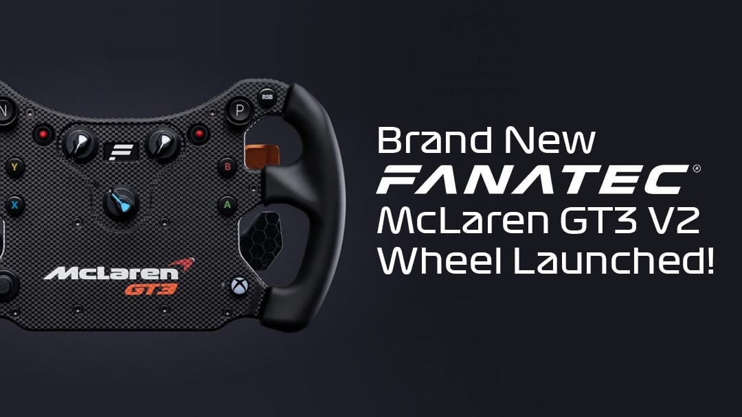 Brand New Fanatec McLaren GT3 V2 Steering Wheel Launched!