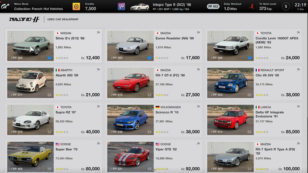 All cars in Gran Turismo 7's Brand Central and their cost