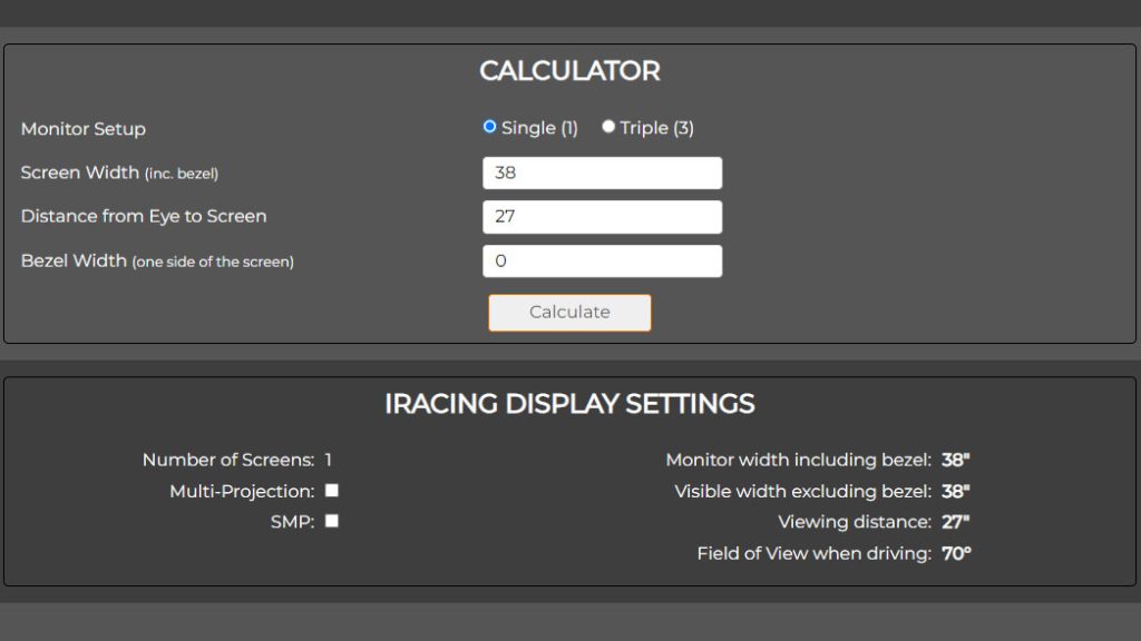 How To Set The Correct (FOV) Field of View in iRacing