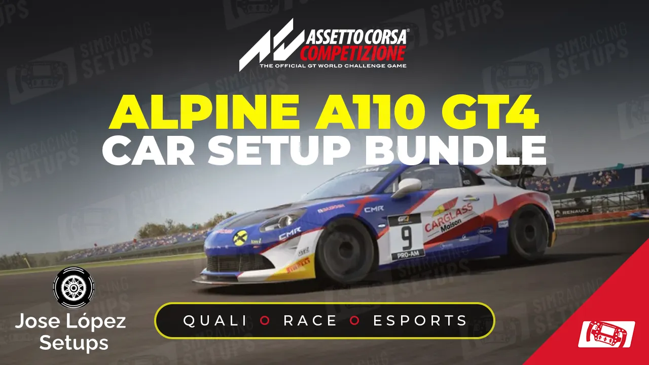 Alpine A110 GT4 Car Setups ACC