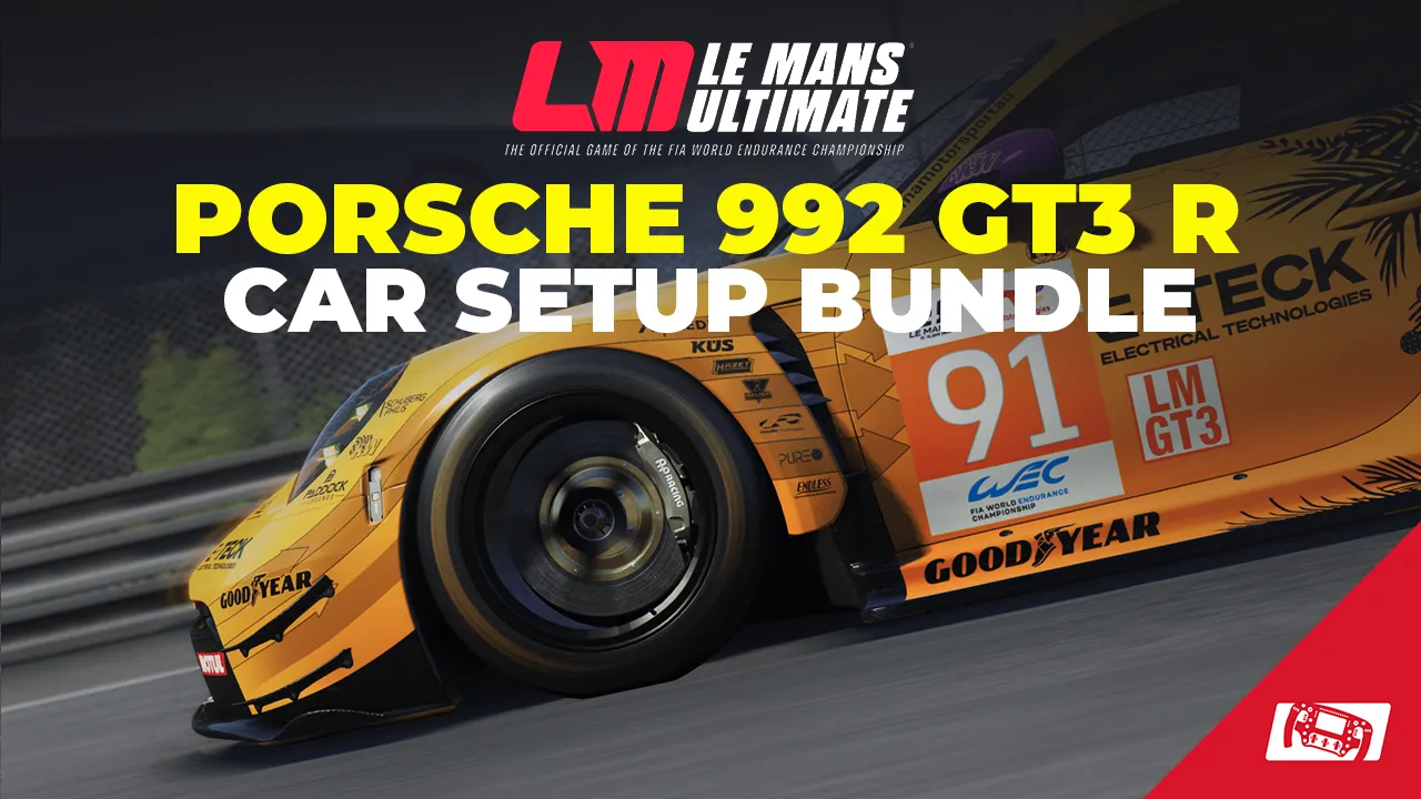 LMU Setups Porsche 992 GT3 R