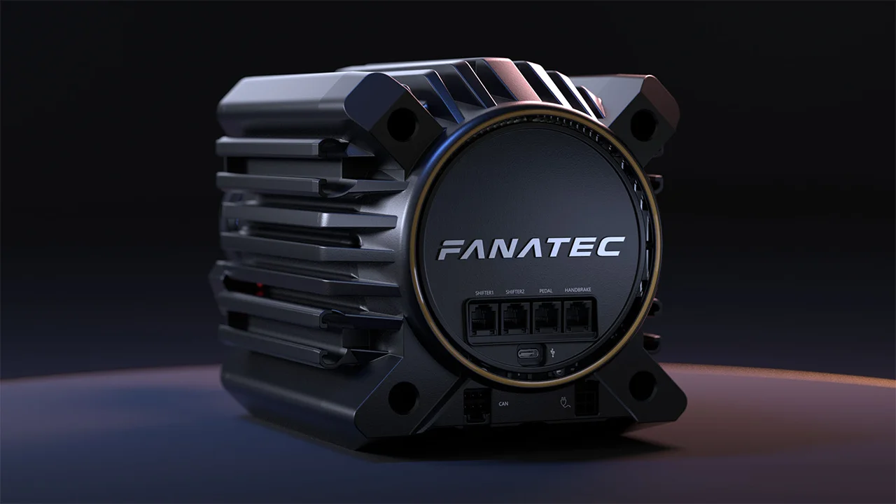 Fanatec Podium DD wheel base rear connection ports
