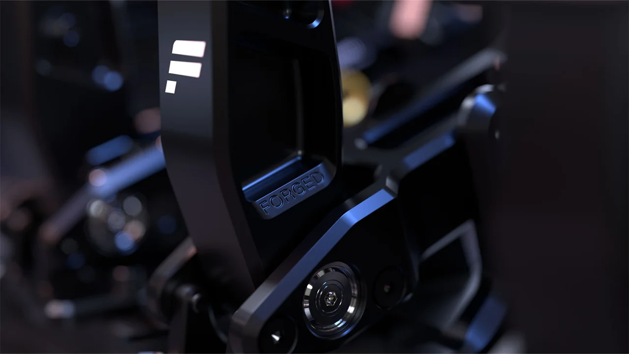 Fanatec Podium Pedals closeup materials used in construction