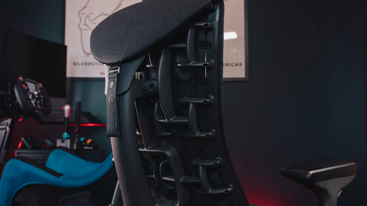 Herman Miller Embody gaming chair rear structure