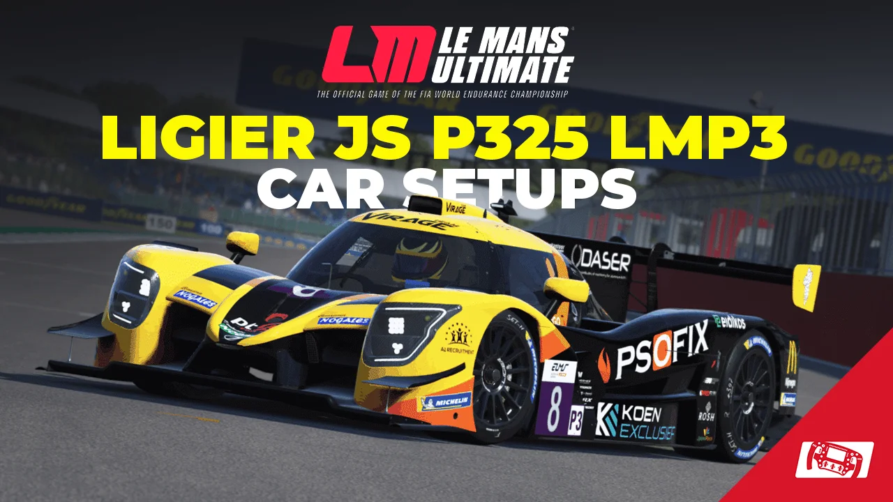 Ligier JS P325 LMP3 Car Setups Le Mans Ultimate