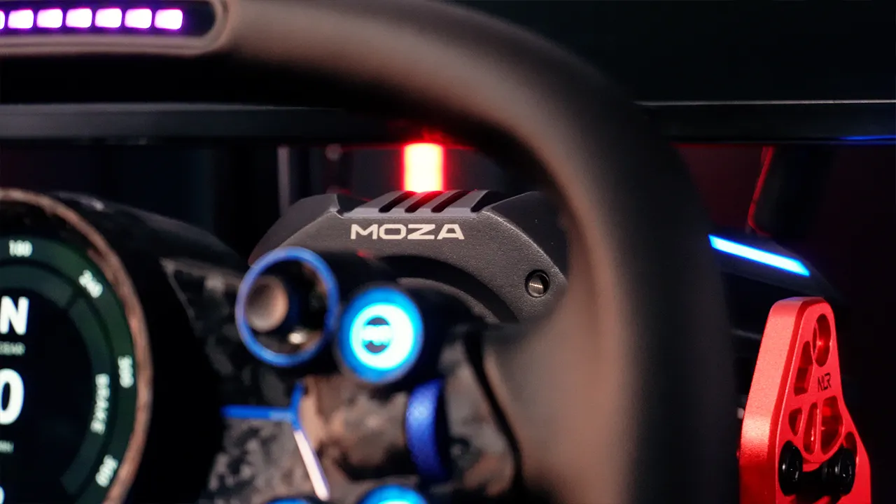 MOZA R21 Ultra front logo