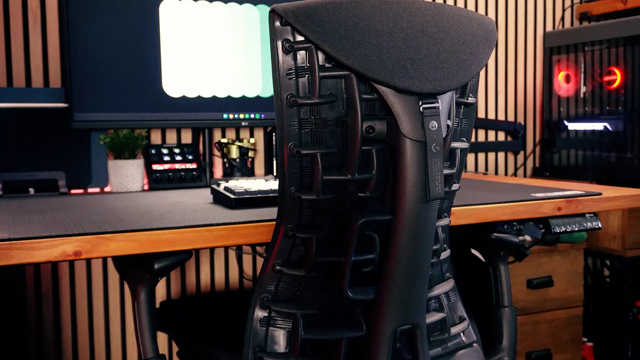 Herman Miller Embody against desk