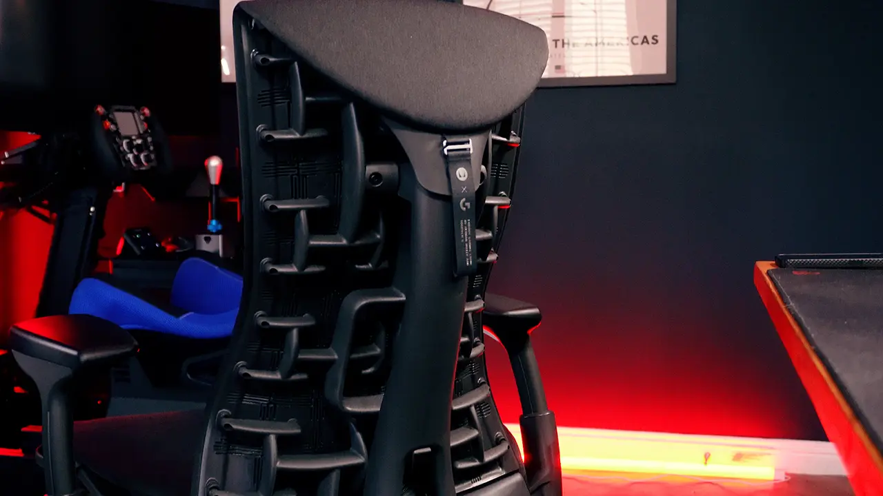 Herman Miller Embody sim racing