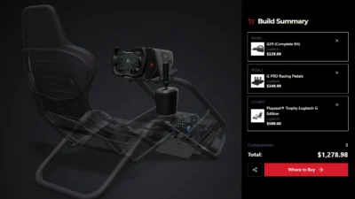 sim racing setup configurator